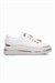 Kadın Sneaker Gold Yıldız Detaylı Kalın Tabanlı Spor Ayakkabı Veronica Beyaz