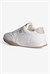 Kadın Sneaker Günlük Rahat Bağcıklı Konfor Tabanlı Spor Ayakkabı Movi Beyaz