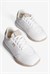 Kadın Sneaker Günlük Rahat Bağcıklı Konfor Tabanlı Spor Ayakkabı Movi Beyaz