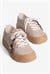 Kadın Sneaker Örgü Desenli Boncuk Püskül Detaylı Besa Bej