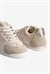 Kadın Sneaker Taşlı Gold Ve Süet Detaylı Bağcıklı Spor Ayakkabı Zireya Bej