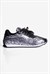 Kadın Sneaker Yılan Desenli Bağcıklı Spor Ayakkabı Veska Siyah