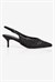 Kadın Stiletto El Örgülü Topuklu Ayakkabı Dalia Siyah