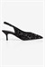 Kadın Stiletto Pullu Abiye Topuklu Ayakkabı Luxa Siyah
