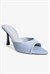 Kadın Stiletto Sivri Burun Ön Arka Açık Topuklu Terlik Cedra Kot Mavi