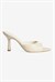 Kadın Stiletto Sivri Burun Ön Arka Açık Topuklu Terlik Cedra Bej