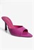 Kadın Stiletto Sivri Burun Ön Arka Açık Topuklu Terlik Cedra Fuşya