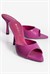 Kadın Stiletto Sivri Burun Ön Arka Açık Topuklu Terlik Cedra Fuşya