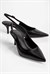 Kadın Stiletto Sivri Burun Topuklu Ayakkabı Elira Siyah