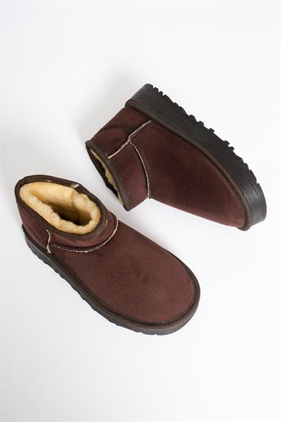 Kadın Süet Bot Kahve Lia