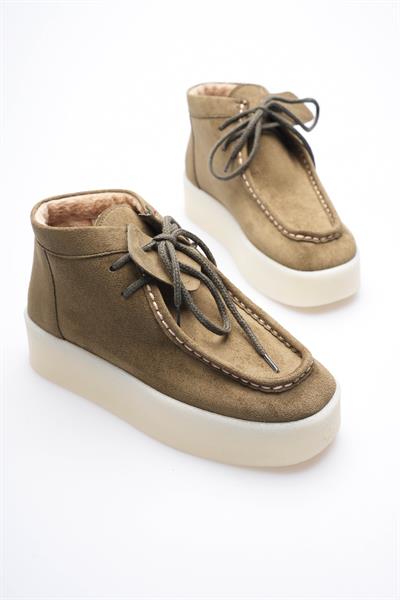 Kadın Süet Bot Saraçlı Haki Aldora