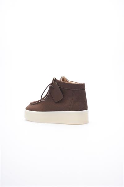 Kadın Süet Bot Saraçlı Kahve Aldora