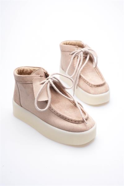 Kadın Süet Bot Saraçlı Vizon Aldora