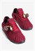 Kadın Süet Sneaker Arka Lastikli Aksesuarlı Spor ayakkabı Moya Bordo