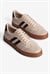 Kadın Süet Sneaker Bağcıklı Spor Ayakkabı Leron Bej