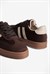 Kadın Süet Sneaker Bağcıklı Spor Ayakkabı Leron Kahverengi