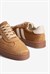 Kadın Süet Sneaker Bağcıklı Spor Ayakkabı Leron Taba