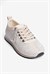 Kadın Süet Sneaker Taşlı Bağcıklı Mely Bej