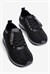 Kadın Süet Sneaker Taşlı Bağcıklı Mely Siyah