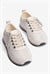 Kadın Süet Sneaker Taşlı Bağcıklı Mely Bej