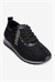 Kadın Süet Sneaker Taşlı Bağcıklı Mely Siyah