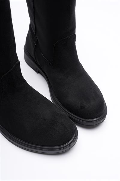 Kadın Süet Uzun Bot Siyah Niva