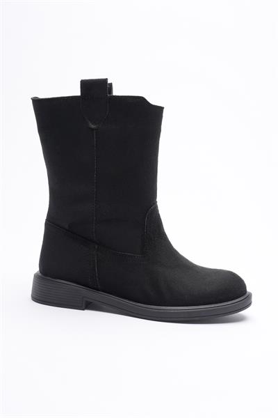 Kadın Süet Uzun Bot Siyah Niva