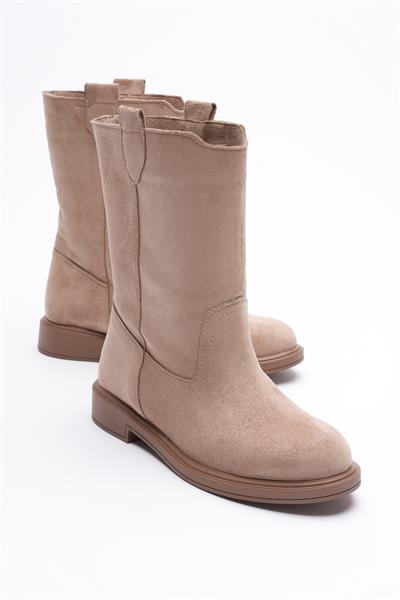 Kadın Süet Uzun Bot Vizon Niva