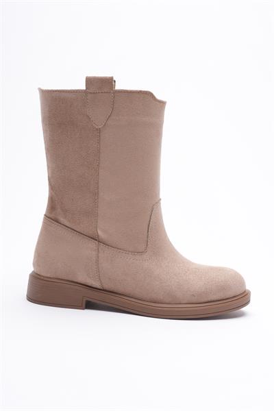 Kadın Süet Uzun Bot Vizon Niva