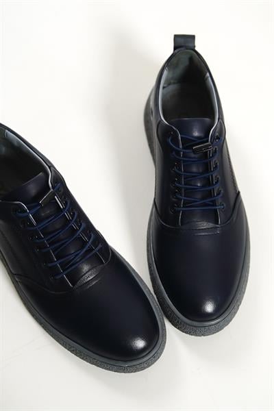 Mubiano Hakiki Deri 1326-LCV Lacivert Erkek Spor Ayakkabı & Sneaker
