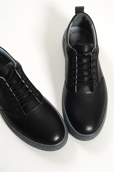 Mubiano Hakiki Deri 1326-S Siyah Erkek Spor Ayakkabı & Sneaker
