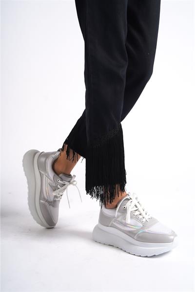 Mubiano 315-GR Gri Kadın Spor Ayakkabı & Sneaker