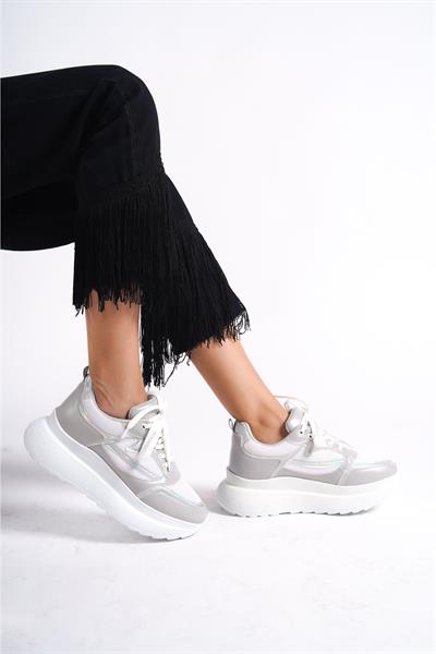 Mubiano 315-GR Gri Kadın Spor Ayakkabı & Sneaker