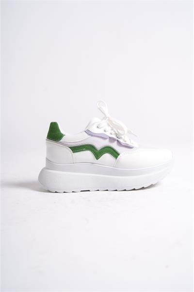 Mubiano 317-YL Yeşil/Lila Kadın Spor Ayakkabı & Sneaker