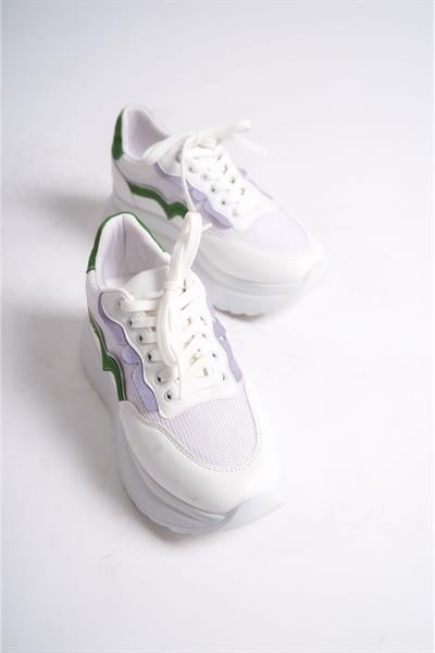 Mubiano 317-YL Yeşil/Lila Kadın Spor Ayakkabı & Sneaker