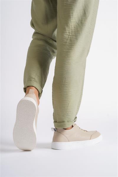 Mubiano Hakiki Deri 4500-BJ Bej Erkek Spor Ayakkabı & Sneaker