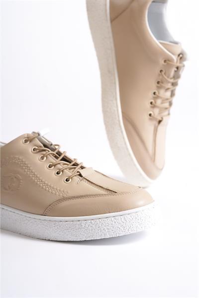 Mubiano Hakiki Deri 4500-BJ Bej Erkek Spor Ayakkabı & Sneaker