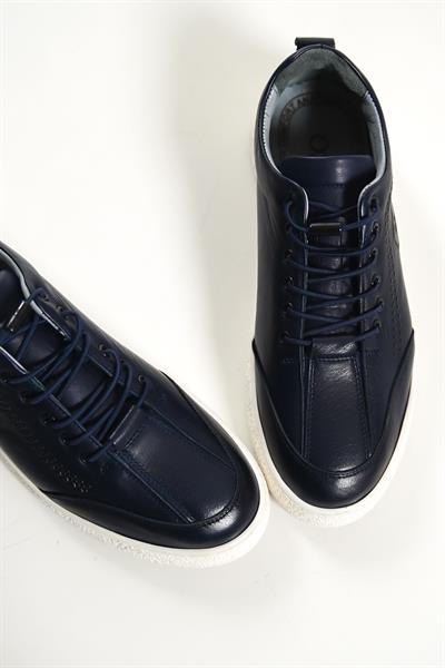 Mubiano Hakiki Deri 4500-LCV Lacivert Erkek Spor Ayakkabı & Sneaker