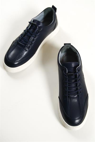 Mubiano Hakiki Deri 4500-LCV Lacivert Erkek Spor Ayakkabı & Sneaker