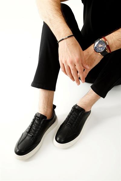 Mubiano Hakiki Deri 4500-SB Beyaz Erkek Spor Ayakkabı & Sneaker