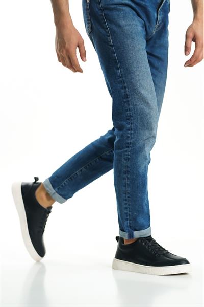 Mubiano Hakiki Deri 4500-SB Beyaz Erkek Spor Ayakkabı & Sneaker