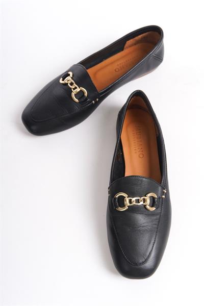 Mubiano Hakiki Deri Collection Kadın Babet Siyah -MCMNG2446-S