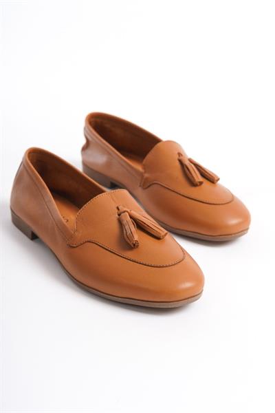 Mubiano Hakiki Deri Collection Kadın Babet Taba -MCMNG2455-TB