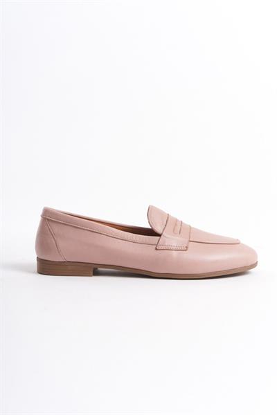 Mubiano Hakiki Deri Collection Kadın Loafer & Babet Pudra -MCMNG12103-PD