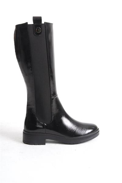 Mubiano Hakiki Deri Collection Rugan Binici Uzun Streç Çizme Siyah - MCSR1931 - S