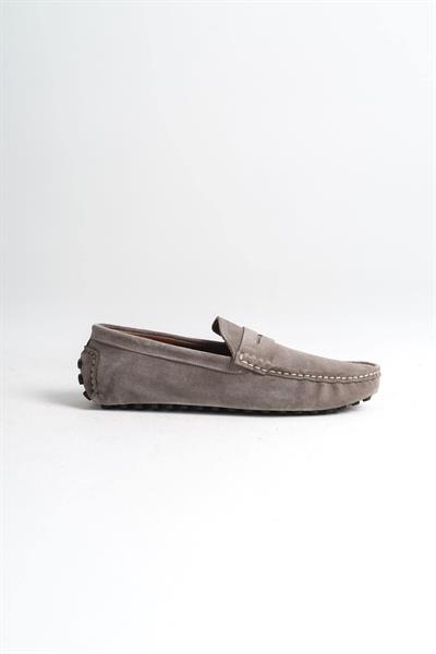 Mubiano Hakiki Deri Erkek Süet Vizon Loafer -MSSR1277-VZ