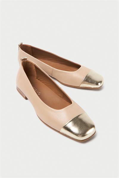 Mubiano Hakiki Deri Collection Kadın Babet Nude - MCSR1010 - N