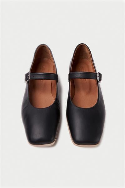 Mubiano Hakiki Deri Collection Kadın Babet Siyah -MCMNG24450-S