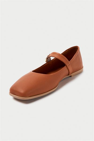 Mubiano Hakiki Deri Collection Kadın Babet Taba -MCMNG24450-TB