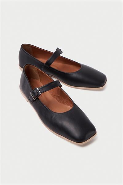 Mubiano Hakiki Deri Collection Kadın Babet Siyah -MCMNG24450-S